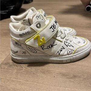 Zadig & Voltaire Leather Printed Sneakers